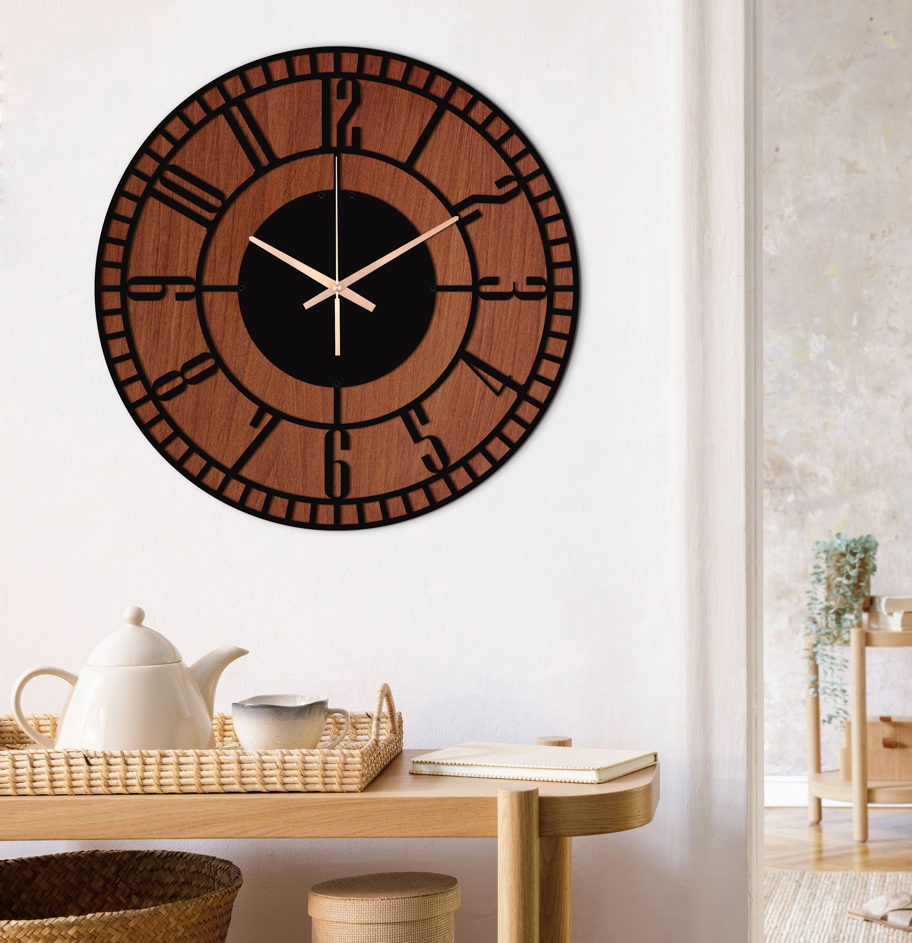 Large Unique Wall Clock, Metal Wall Clock, Wooden Wall Clock, Oversized Wall Clock, Small Wall Clock, Farmhouse Wall Clock, Clocks For Wall