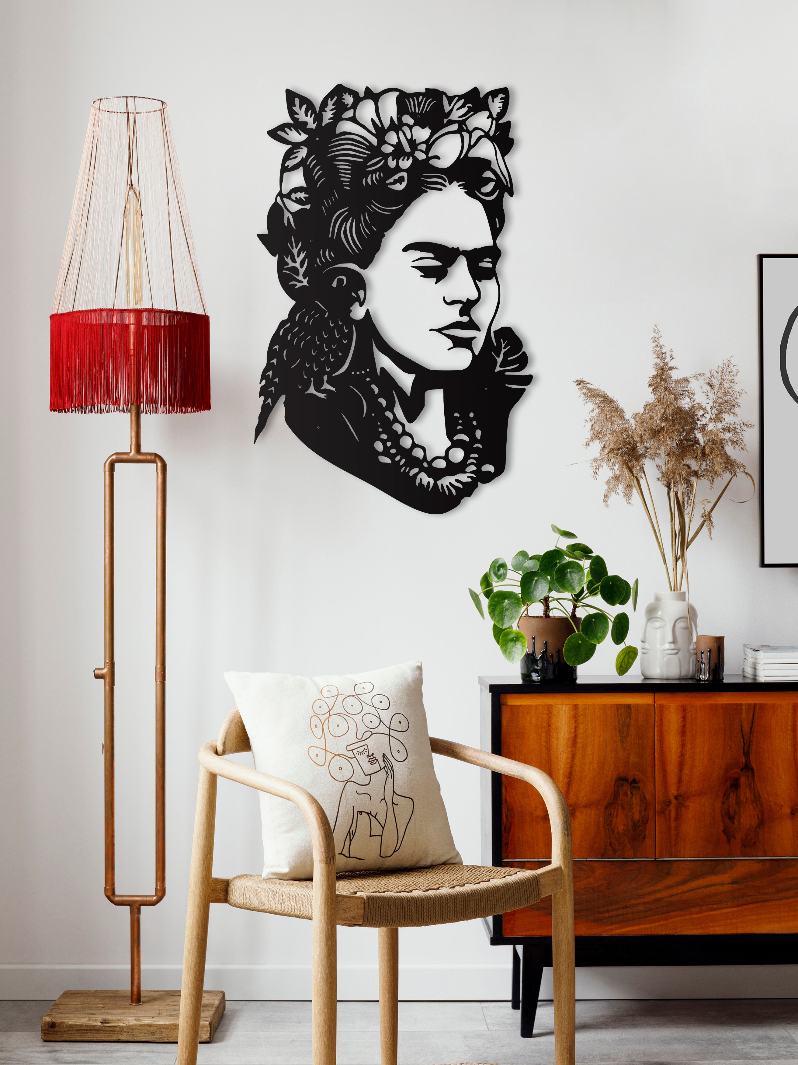 Woman Oversize Metal Wall Decor/Large Interior Decor/ Living Room Decor/ House Art Decor Bedroom Signs Art New Home Gift For Mom
