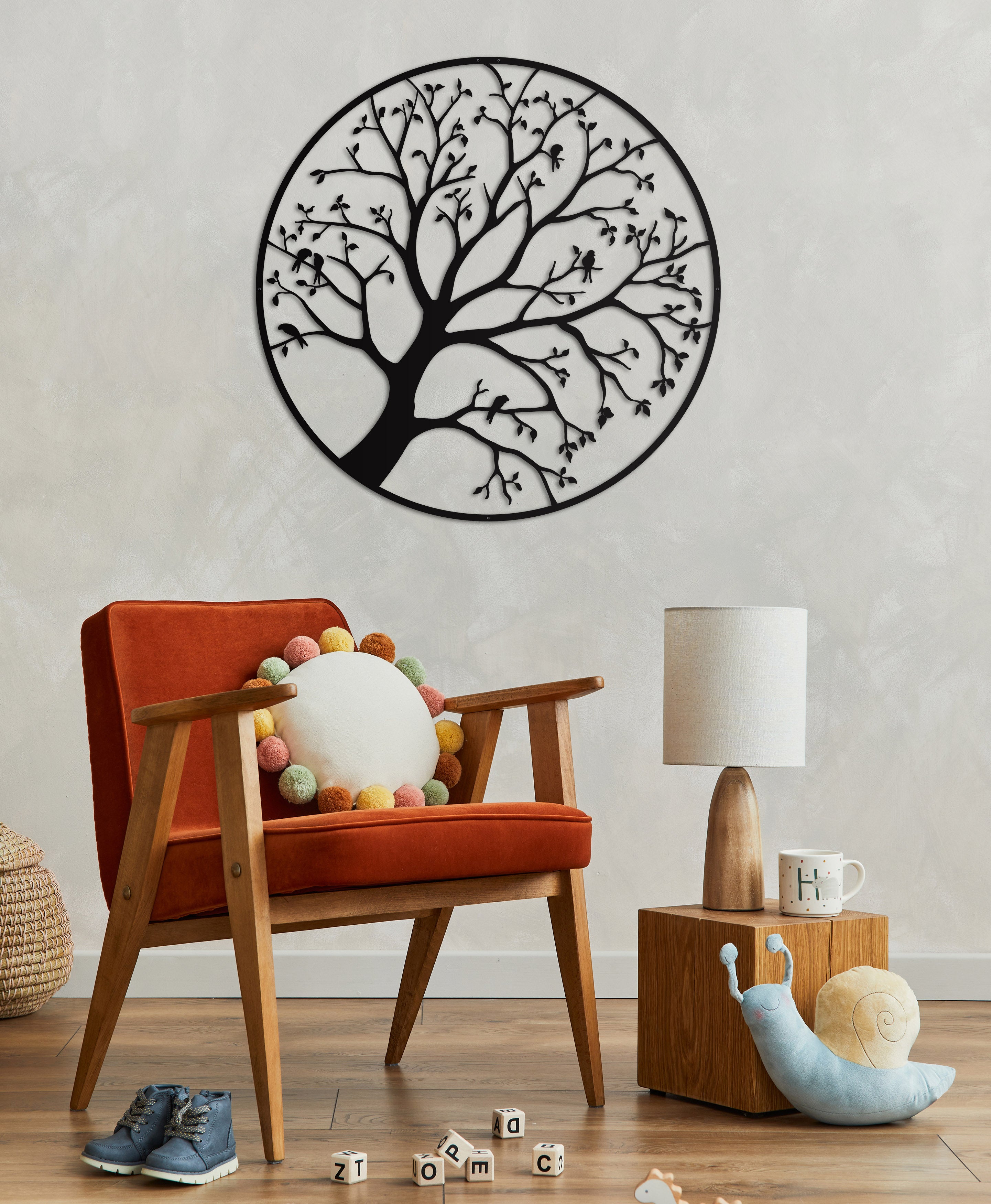 Tree in Autumn Metal Wall Decor/ Modern Large Metal Wall Art/Metal Tree Decor /Mothers Day Gift New Home Gift House Living Room Wall Decor
