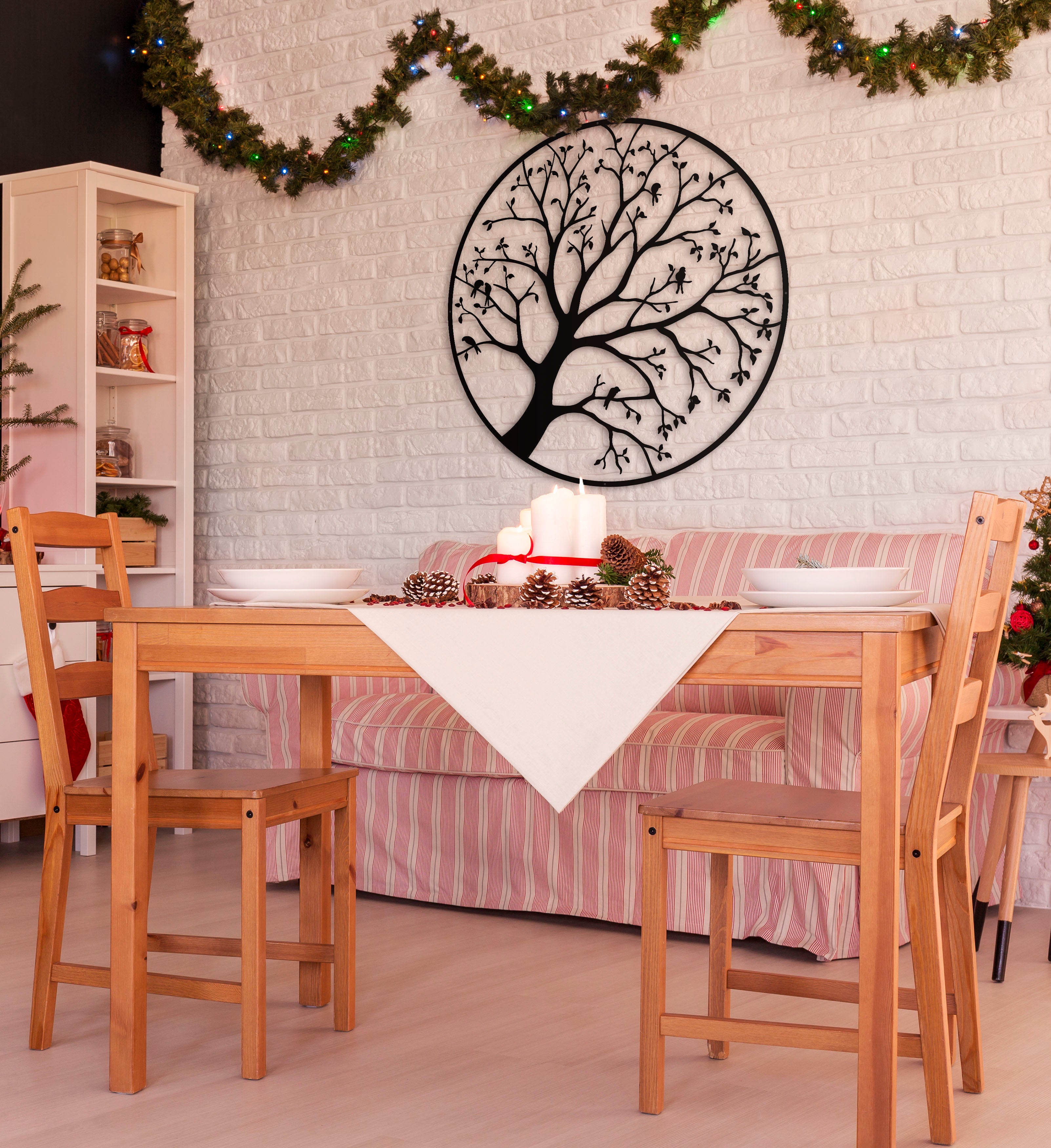 Tree in Autumn Metal Wall Decor/ Modern Large Metal Wall Art/Metal Tree Decor /Mothers Day Gift New Home Gift House Living Room Wall Decor