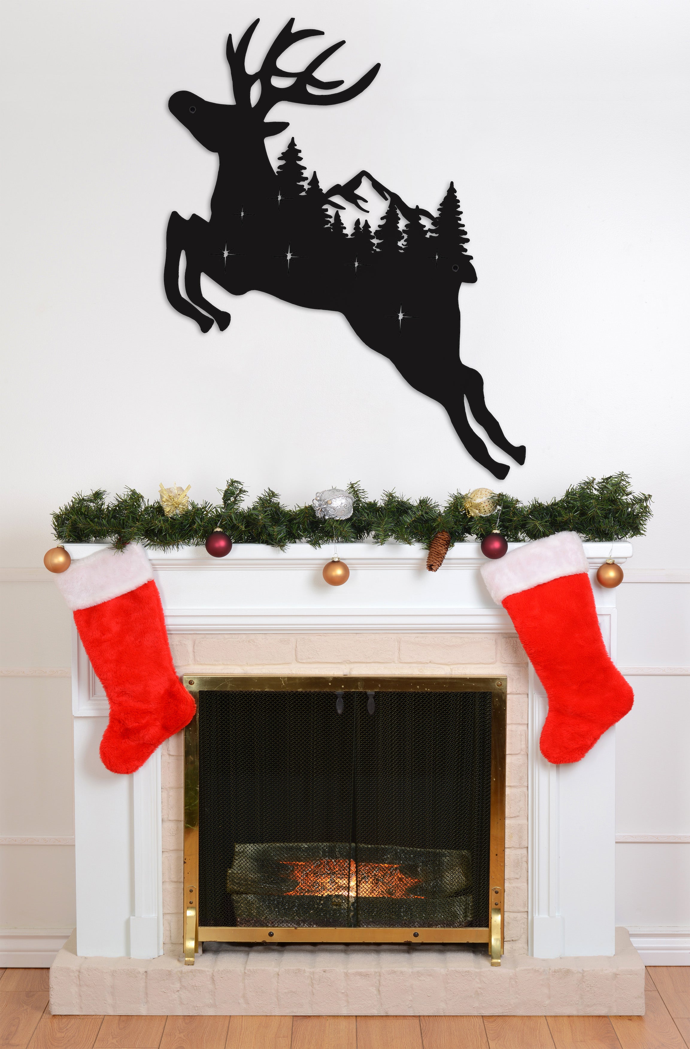 Unique Deer Metal Wall Decor/Living Room Wall Decor Anniversary Gift New Home Gift Wedding Gift