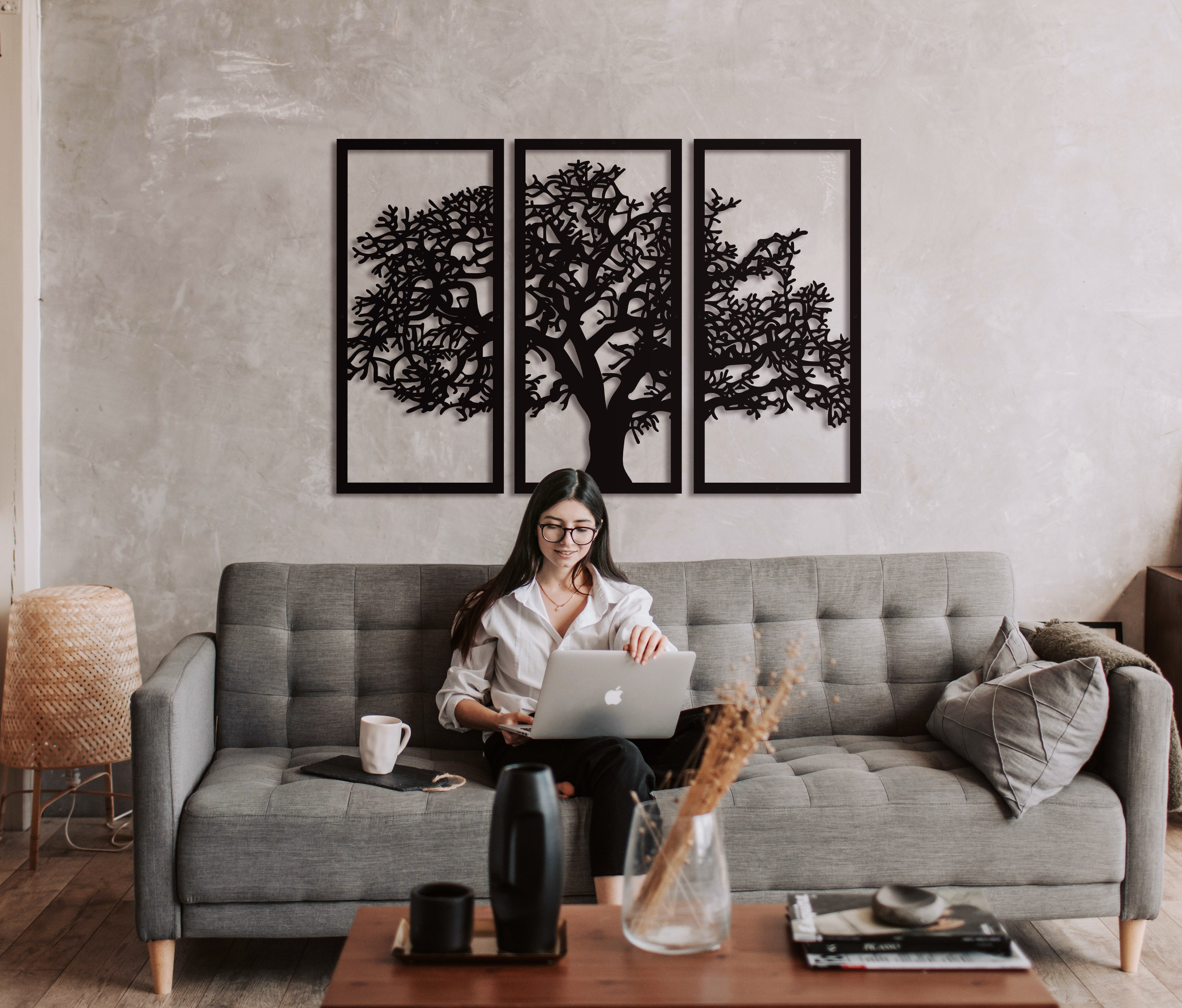 Tree of Life Metal Wall Decor/Living Room Wall Decor Anniversary Gift New Home Gift Wedding Gift